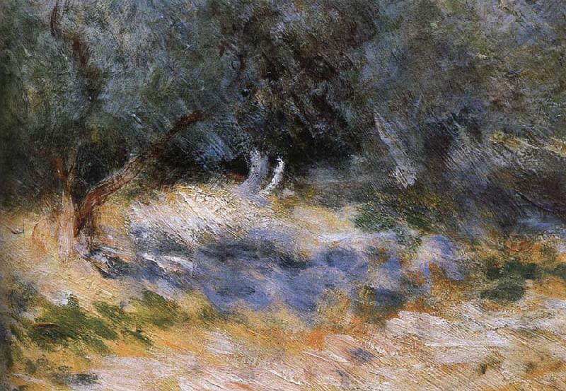 Pierre-Auguste Renoir Detail of Cliff France oil painting art